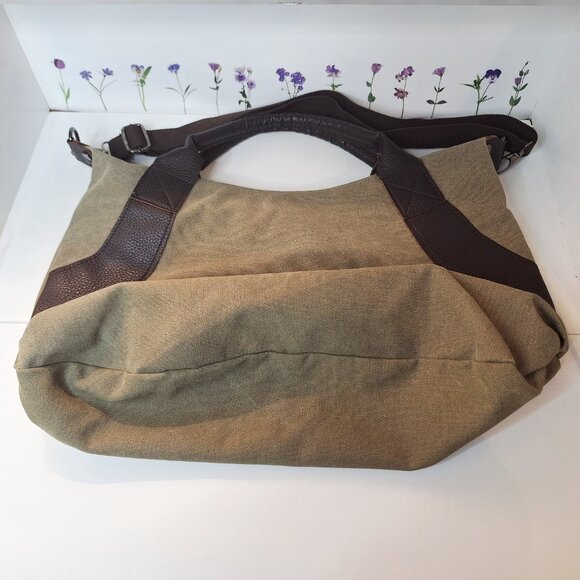 Classic Fashion Genovo Style Canvas Hobo Tote - Picture 3 of 9